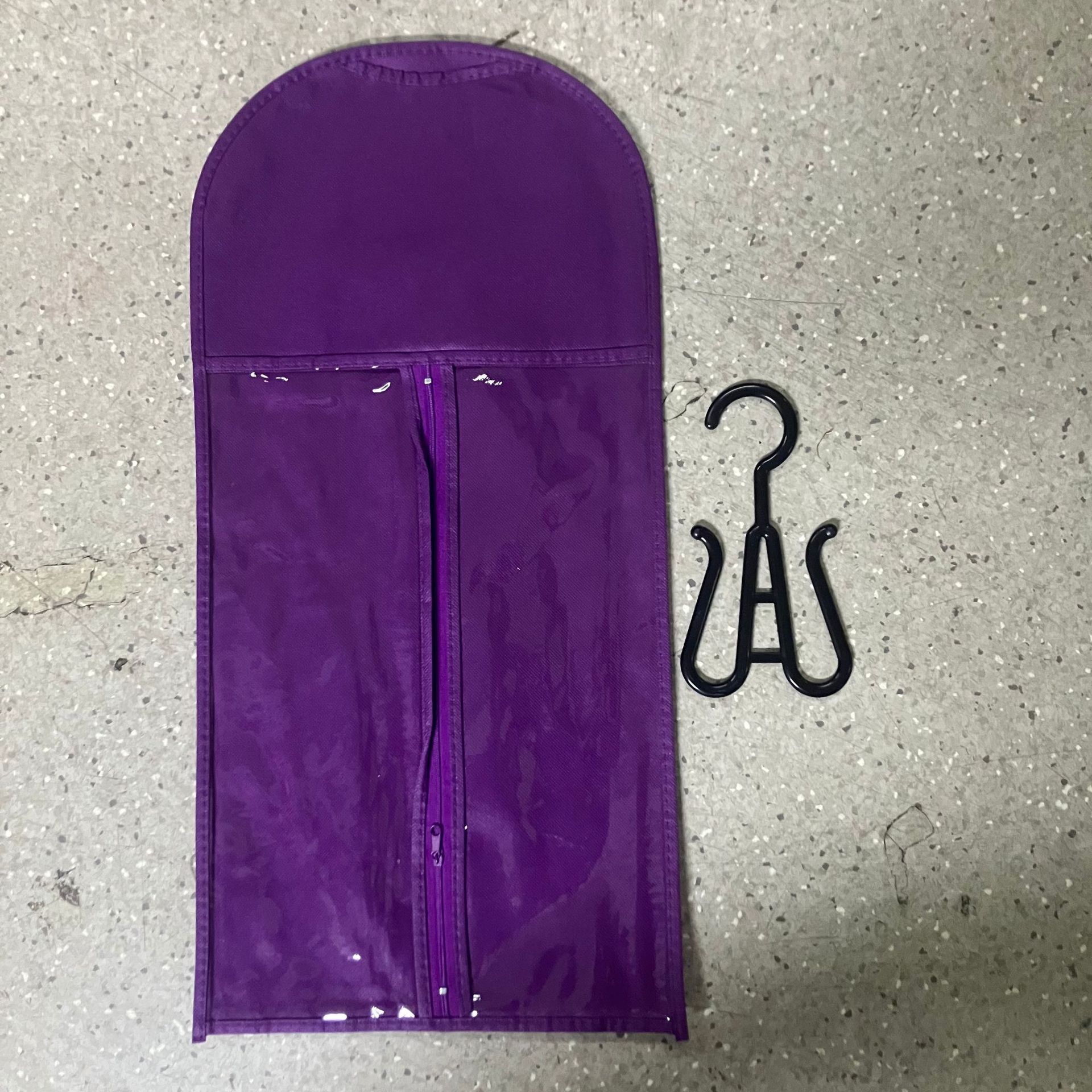 Peruca de almacenamiento gancho colgante sombrero cabeza de brazo negro transfronterizo accesorios negros conjunto de herramientas bolsa de polvo
