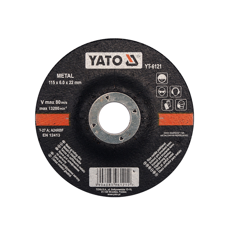 易尔拓角磨机切割片金属不锈钢棕刚玉砂轮片金属磨片YT-6121