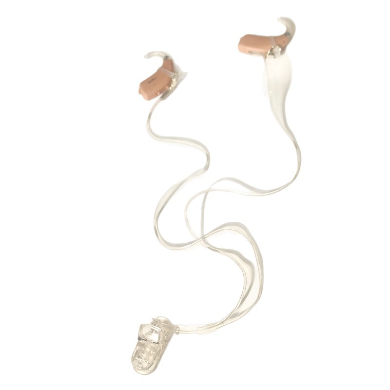 Audífono cuerda anti-caída invisible transparente cordón anti-caída niños ancianos cubierta protectora especial binaural clip de fijación