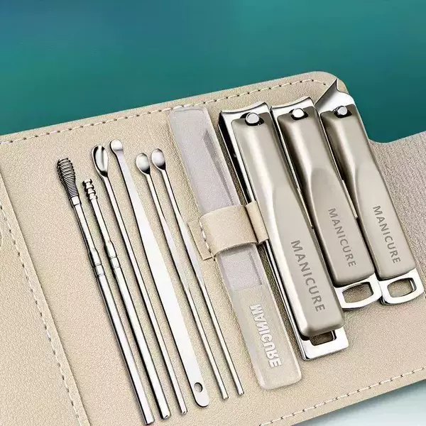 Portable dormitory nail clipper tool, home use ear pick, nail clippers for women and men, practical nail care tool