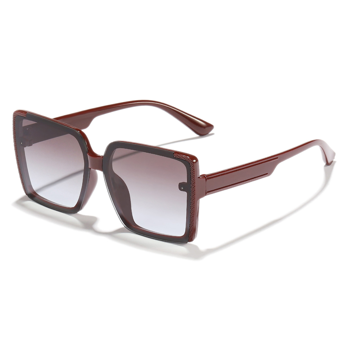 2024 nueva venta al por mayor estilo coreano elegante marco gafas de sol de las mujeres llanura cara mirada pequeña moda desgaste esencial gafas de sol