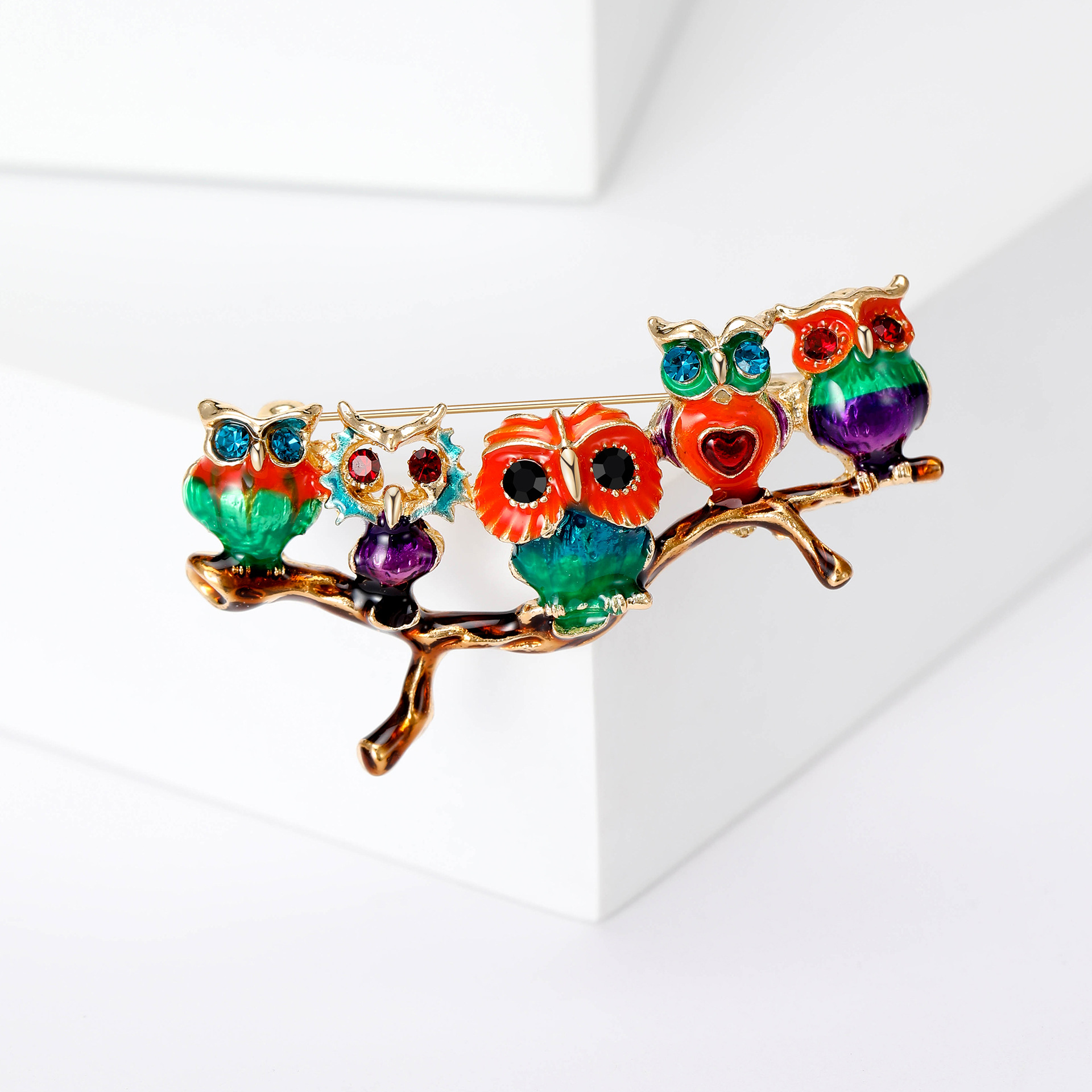 16g Weight Corsage, Brooches Classification Holiday, Banquet, Daily Occasion Alloy Material Animal, Cartoon, Cat, Owl, Eagle Pattern Women's Gender Cute, Simple Style Style Enamel, Enamel Craft Cute Simple Style Pin Animal Cartoon Cat Alloy Enamel Women's Corsage Brooches 10