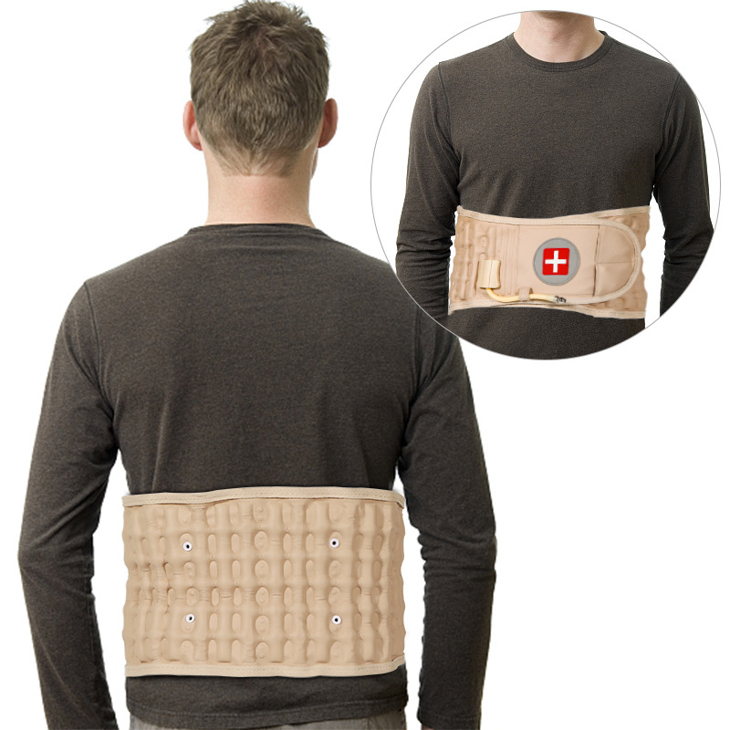 Transfronterizo caliente-venta inflable cinturón de tracción lumbar cinturón lumbar Fijo disco lumbar prominente tracción soporte de la cintura