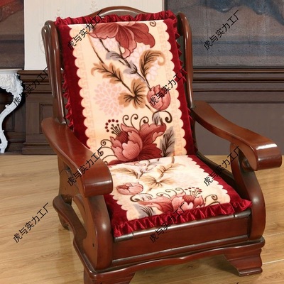 加厚防滑可拆洗沙发垫套装全套带靠背曲木椅冬季春秋椅子坐垫舒适