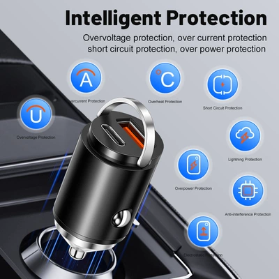 Car Charger USB C Mobil şarj cihazları