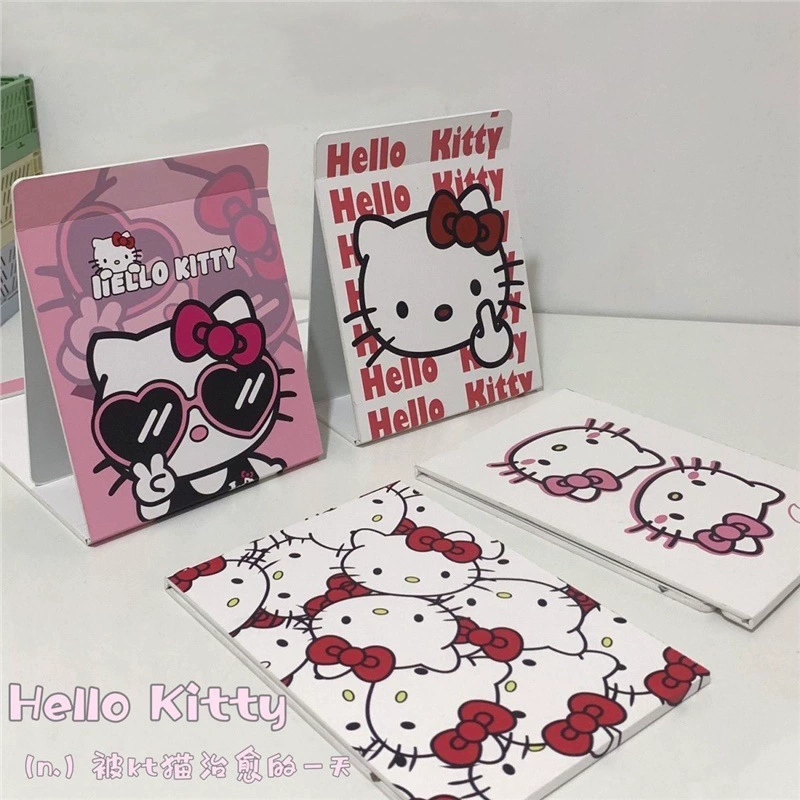 Зеркало для макияжа Hello Kitty милой девочки складное зеркало для общежития настольное портативное зеркало платформа для примерки