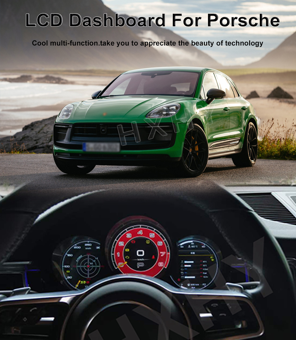 Suitable for Porsche 718/Macan 2014-2019 Lcd Dashboard, Linux System Plug and Play