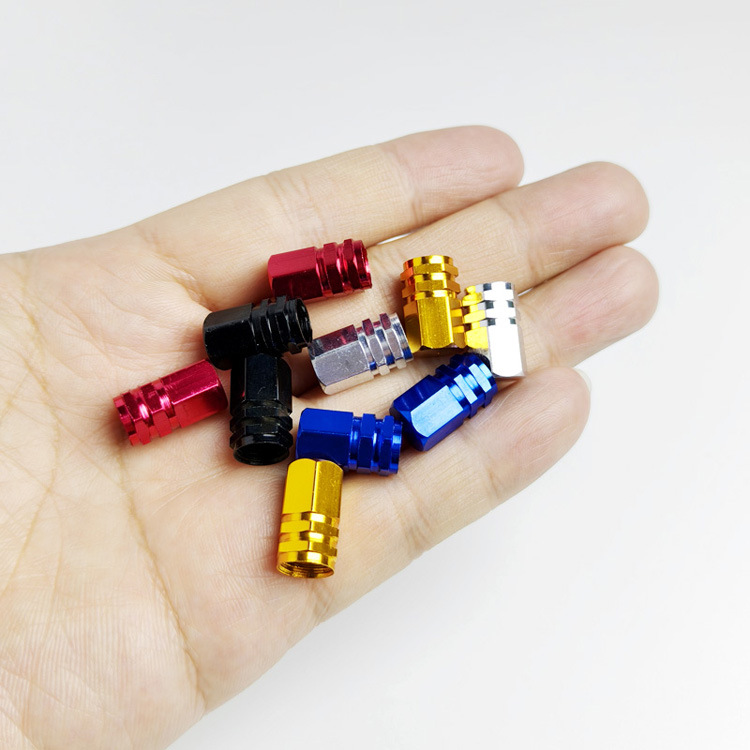 Car tire valve cap metal personalized valve cap bicycle aluminum alloy burst-resistant valve stem cap universal