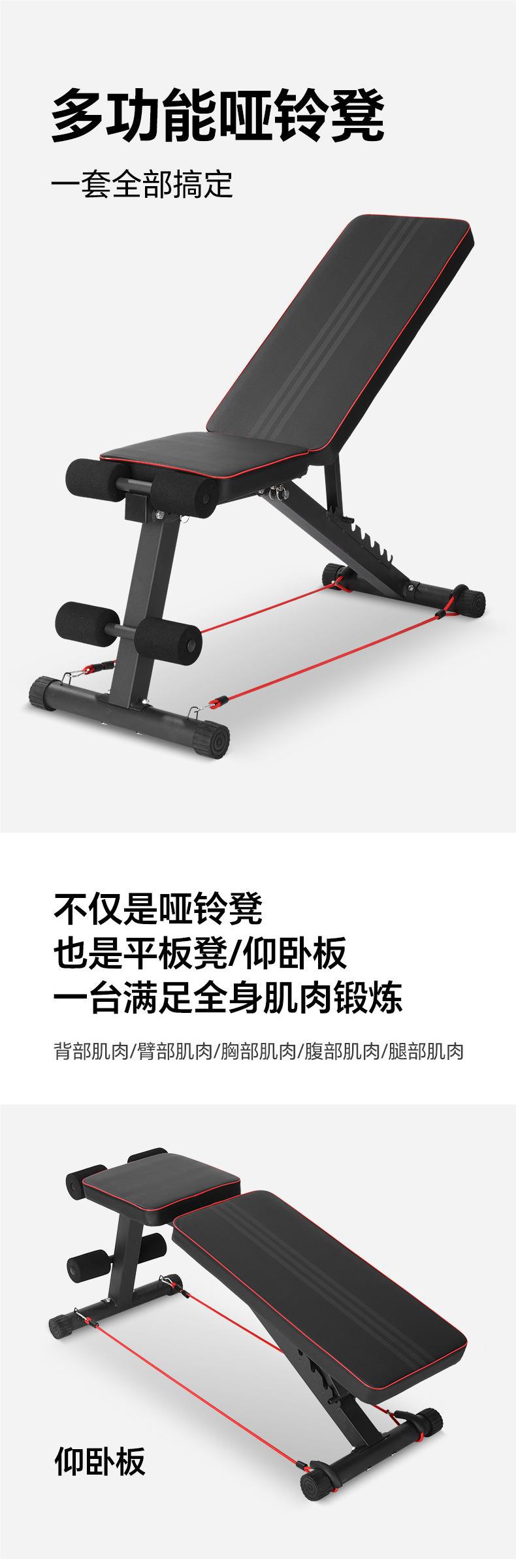 Description Picture 2 of itemFactory Direct Folding Weight Bench Fitness Chair Gym Adjustable Strength Training Bench for Fitness Exercise.