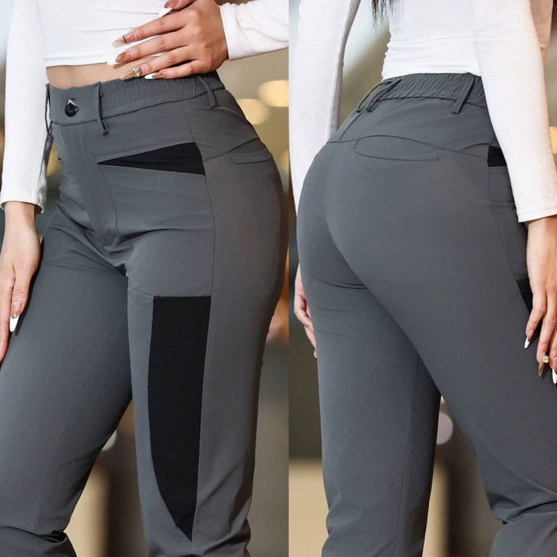 Трансграничная одежда повседневные брюки для мужчин и женщин осенью новые модные прямые модные высокие эластичные стройные корейские брюки мужчины