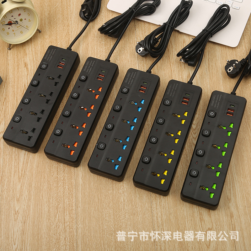 A94#USB británico negro