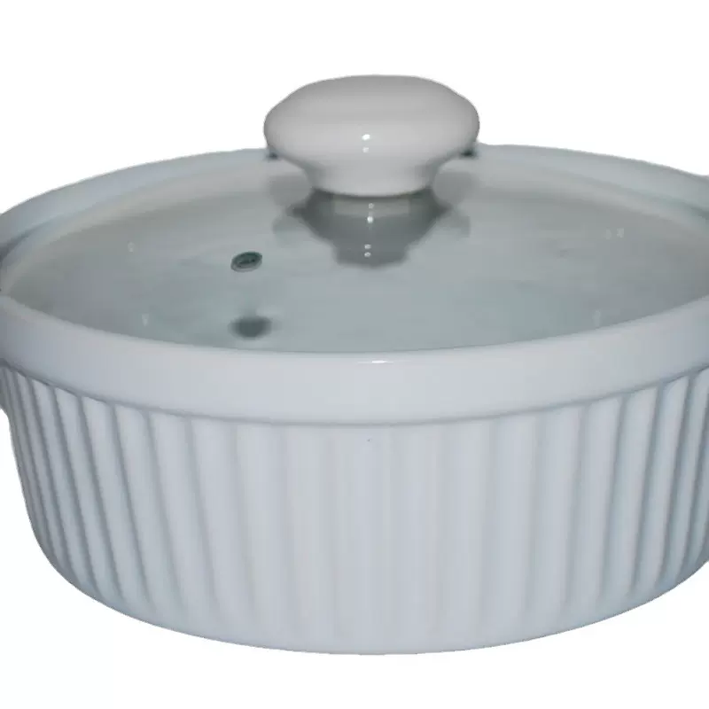 盖子钢化玻璃陶瓷砂锅通用抛光亮边玻璃锅盖透明可视高级带盖