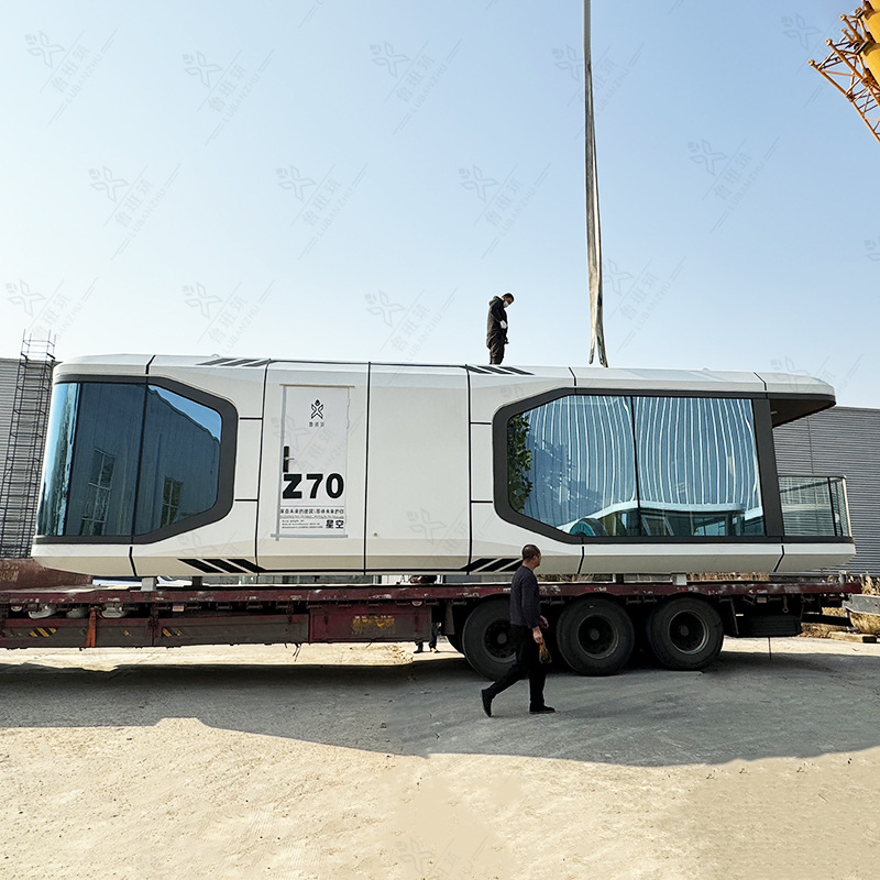 Nuevo cielo estrellado tema Hotel universo elemento observación plataforma espacio cápsula flor mar al aire libre pareja móvil B & B