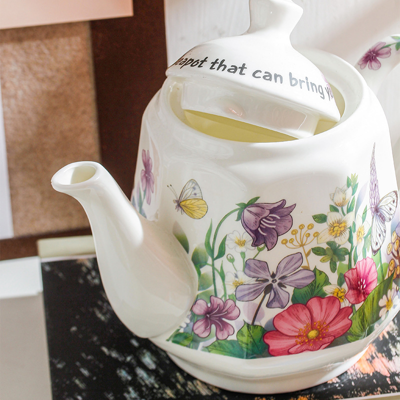 Dream Violet diseñador cooperativo original retro estilo de acuarela de cerámica de moda tazas de café platos de refrigerio plato