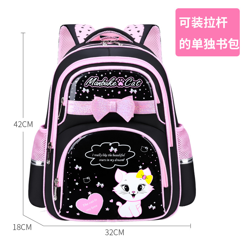 Mochila de tirón desmontable para estudiantes de escuela primaria de 2 a 6 grados, mochila de hombro impermeable para niños de escalada