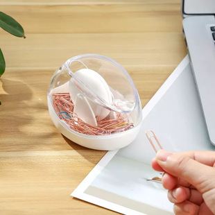Japanese Magnetic Paper Clip Storage Box Rolling Needle Box Creative Office Storage Plastic Paper Clip Storage Box