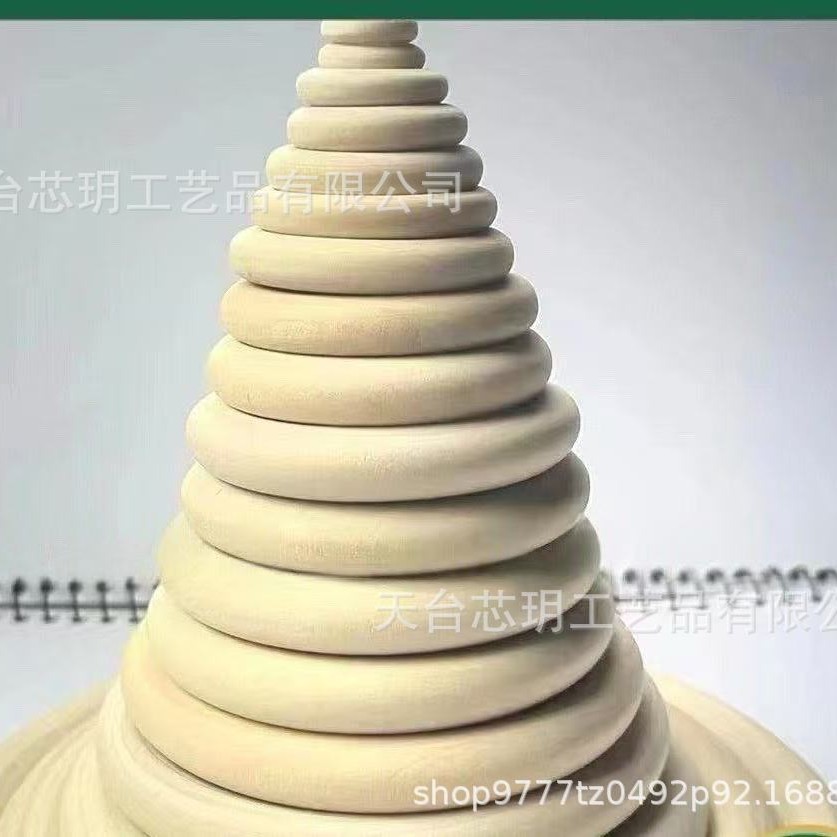直销原木色荷木多用途DIY手提环窗帘木环手镯天然材质适配多场景