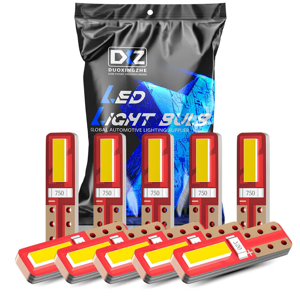 DXZ 汽车LED仪表灯 T5 7020 2smd 改装LED里程表灯 中控台指示灯
