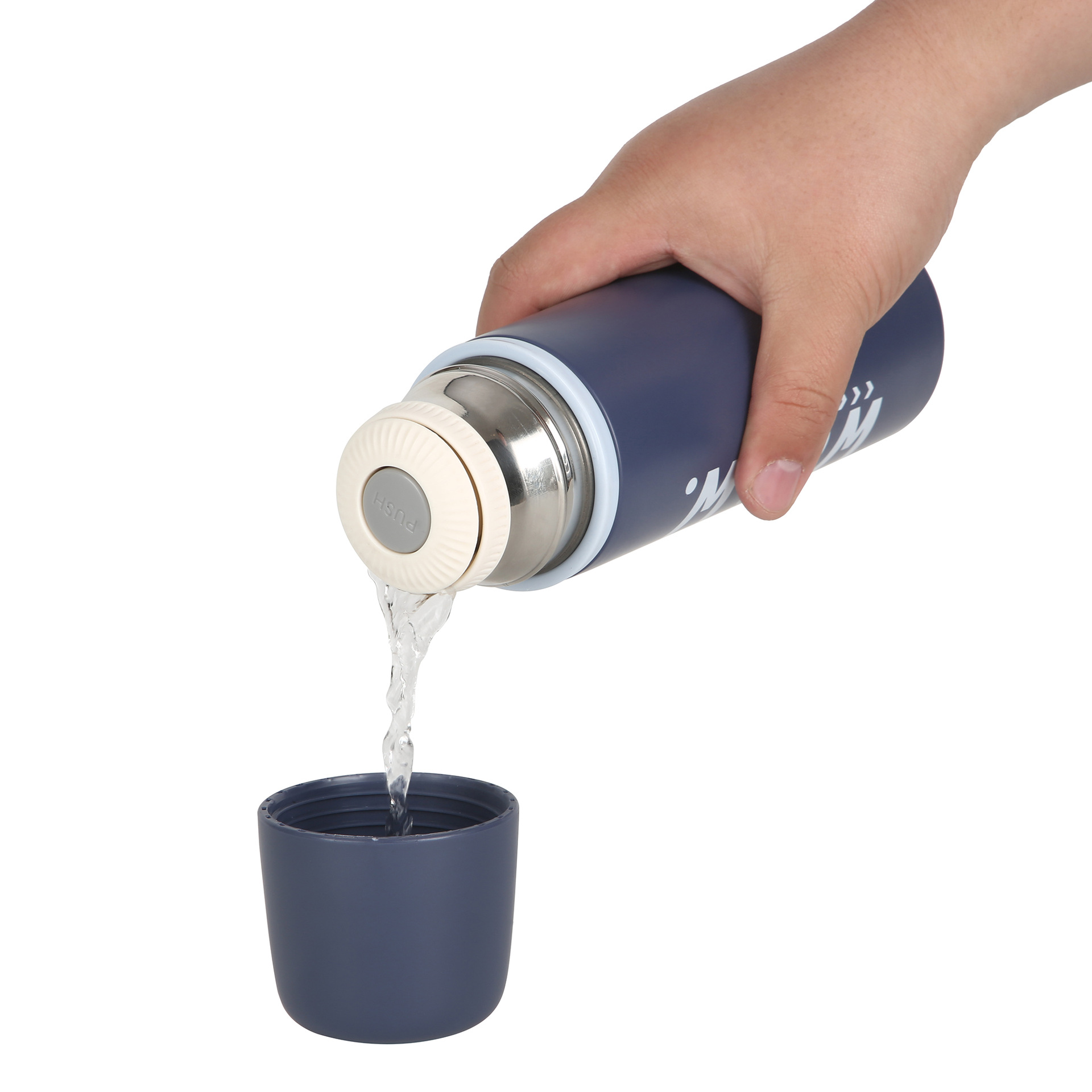 Nueva taza de aislamiento de bala de alto valor para hombres y mujeres 304 tazas de acero inoxidable de dibujos animados de estudiantes tazas de agua