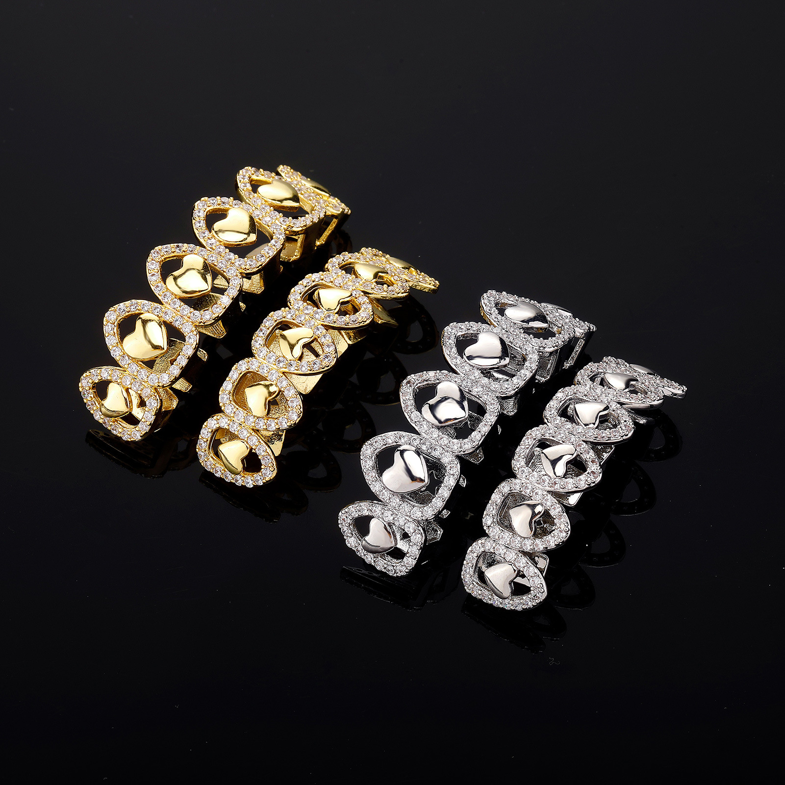 1 Piece, 1 Set Quantity Hip-Hop Classic Style Geometric Copper Unisex Grillz