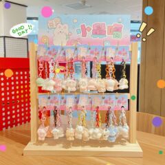 小さな鼻ダブルカードぬいぐるみペンダントかわいいアクリル楽しいクリエイティブハイエンドイン小さなペンダントキーホルダー装飾