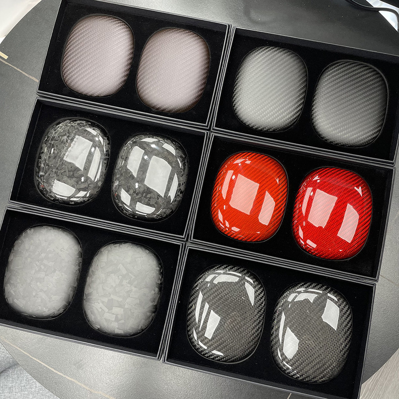 Suitable for Apple Airpods Max headset cover head-mounted protective cover 3K carbon fiber forged fiber