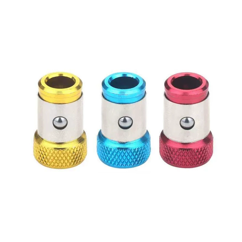 Cross -border electric screw knife head plus magnetic positioner batch head magnetic ring batch fixed fixed metal batch head plus magnetic