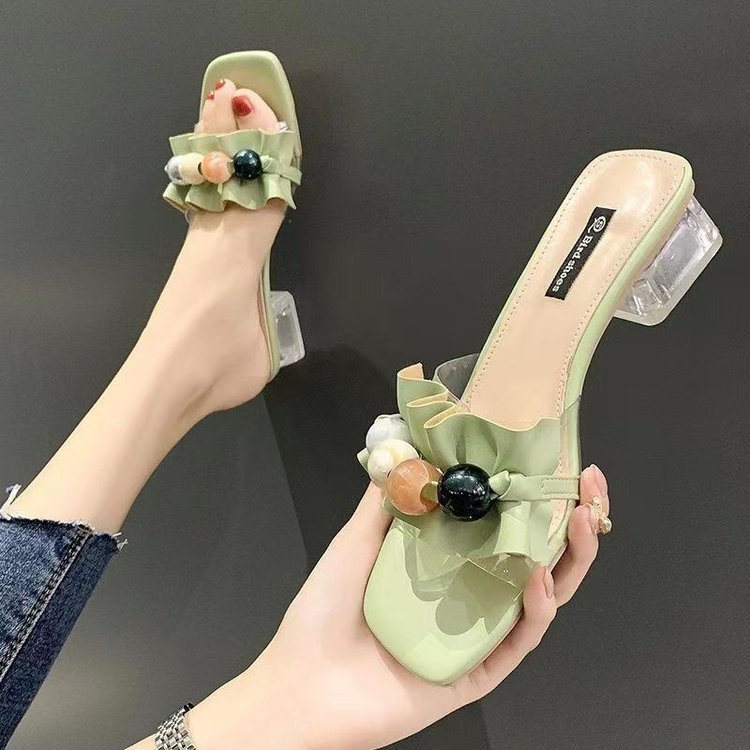 Sandalias de Tacón Bajo para Mujer de PU Antideslizantes para Verano image 4