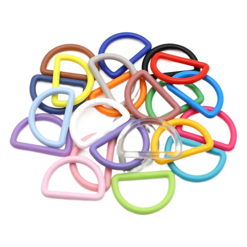 M014-25 plastic D-ring buckle semicircular buckle D-shaped buckle buckle luggage buckle back buckle with color buckle in stock 25mm