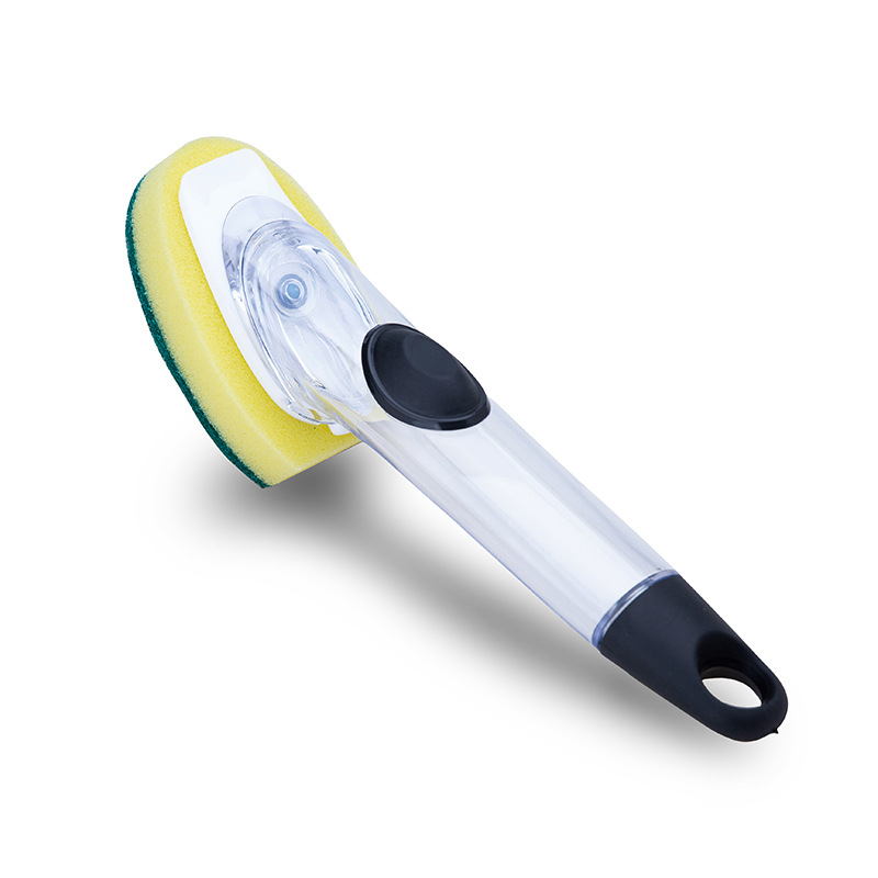 Cepillo automático perezoso, cabezal de esponja, limpieza de pan y utensilios de cocina