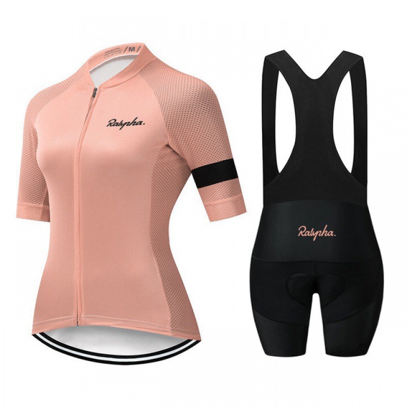 2025 New Rapha Women's Summer Short-Sleeved Cycling Suit Breathable and Quick-Drying Cycling Equipment Suit
