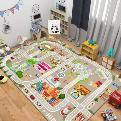 Avtomobil döşəmə paspasları, Floor Mat, Stain-Resistant, Easy to Clean - parking-lot-mat-18-80120cm-crystal-velvet