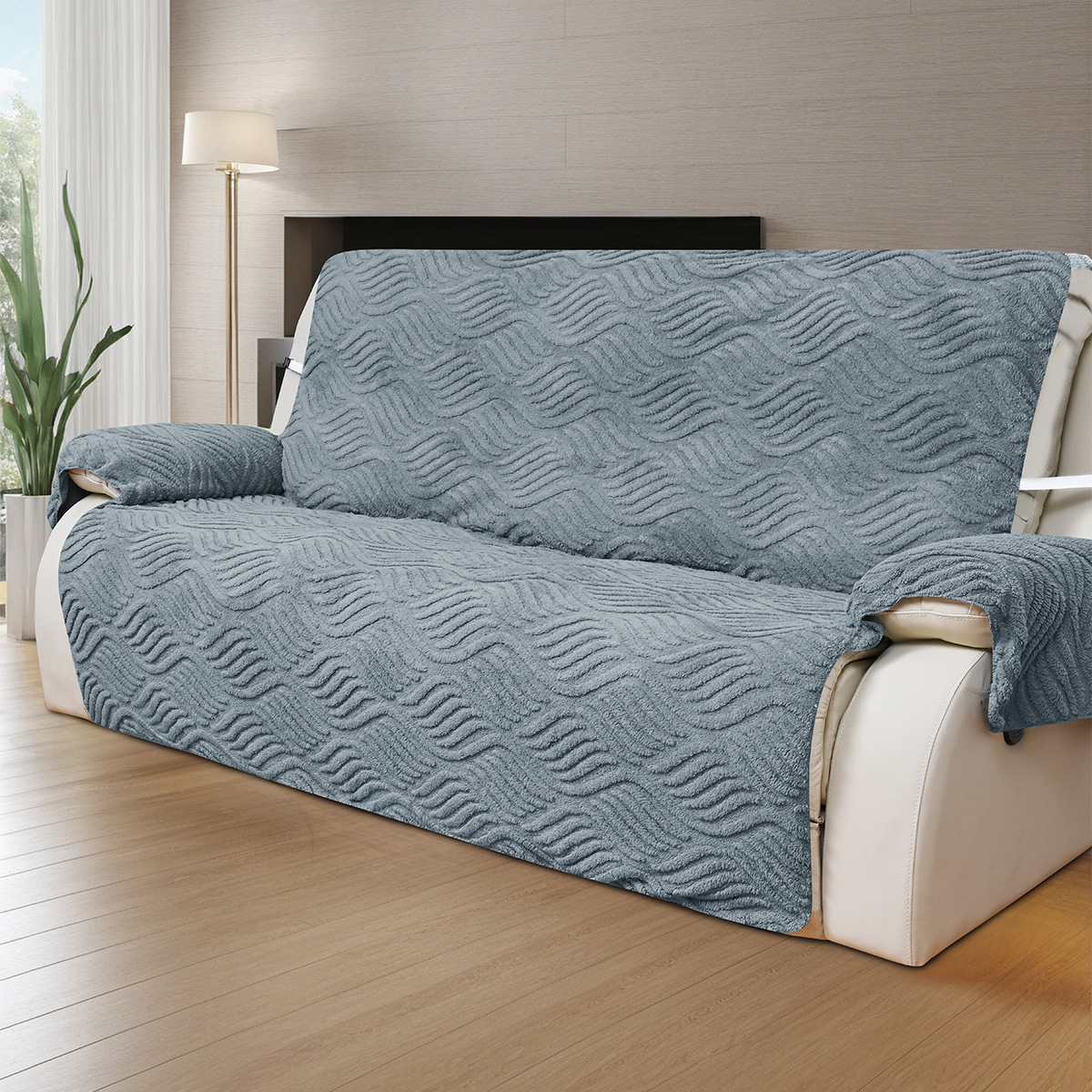 Cross-border nuevo algodón de doble cara Jacquard T Chivas toalla de sofá Chivas elástico sofá cubierta de sillón reclinable