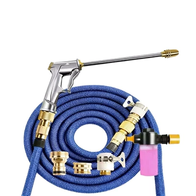High pressure car wash water gun retractable hose, water pump, car