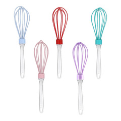 Silicone Handheld Egg Beater Multifunction Manual Stirrer Whisk Kitchen Baking Tool Small