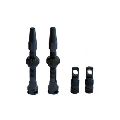valve Anti-Tire Repair Fluid Backflow Cnc - 44mm-black-4-piece-set-with-three-holes-on-the-side