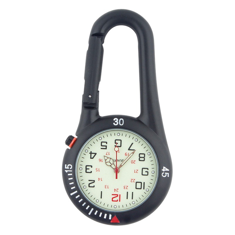 Carabiner Watch, Backpack Watch, Student Timepiece, Elderly Pocket Watch, Luminous Nurse Watch, Worker Waist Watch, Waterproof