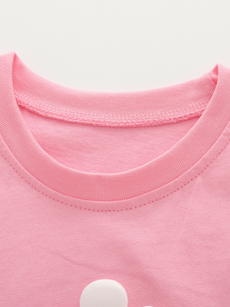 Malwee transfronterizo de niñas dos piezas de verano nuevo estilo europeo y americano para niños pequeños y medianos adorables niñas con un cuello redondo casual