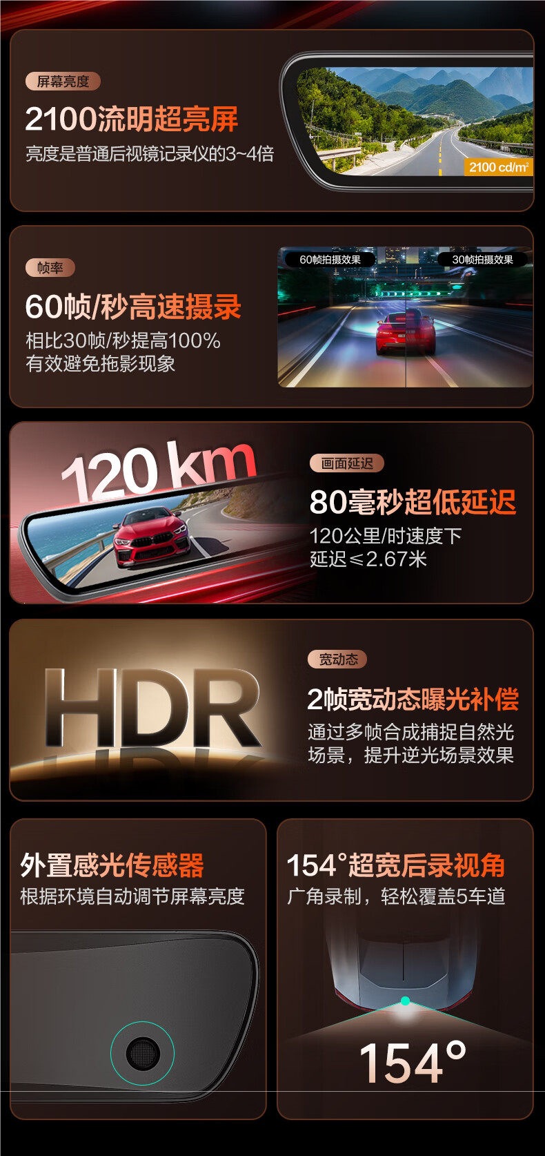 Hikvision M5 Dash Cam Ultra-High-Definition Streaming Media Smart Rearview Mirror Reversing Mirror Contact Customer Service