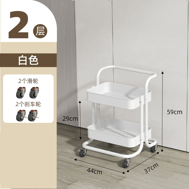 小型カート収納ラック卸売おもちゃスナックラック美容ネイルカート越境家庭用可動式収納ラック|undefined
