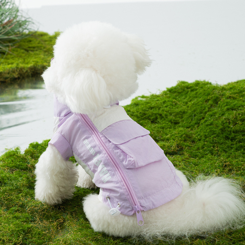 Perro de verano frío frío frío frío chamas perros pequeños y medianos al aire libre abrigo protector solar ropa de mascotas felina Teddy