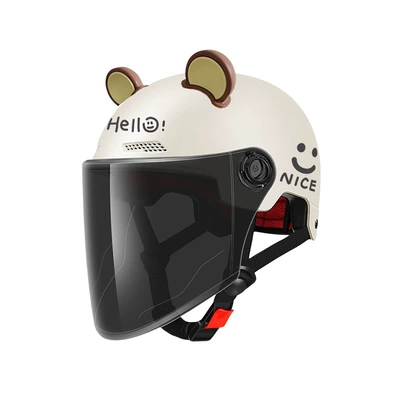 National Standard 3C Certified Electric Vehicle – Motorcycle Safety Supplies - new-national-standard-apricot-long-tea-free-cute-ears-one-size-fits-all