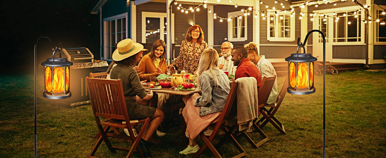 Neu Solar Outdoor Nacht Garten Anhänger Flamme Landschaft Beleuchtung Straße Rasen Licht_voghion.com