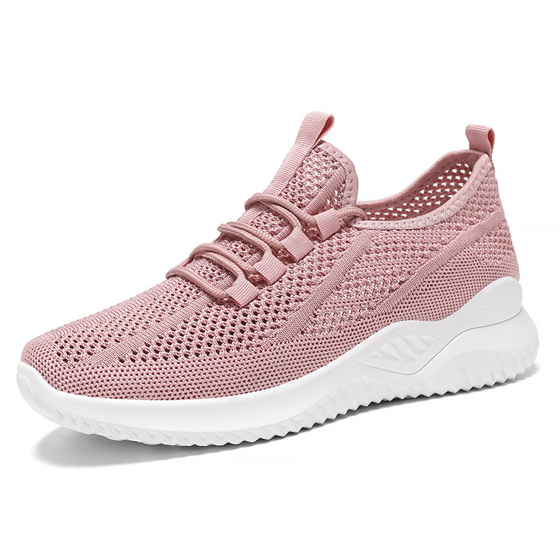 Zapatos mujer 2024 verano nuevos zapatos individuales venta al por mayor transfronteriza zapatos ligeros de suela blanda zapatos deportivos casuales huecos de malla