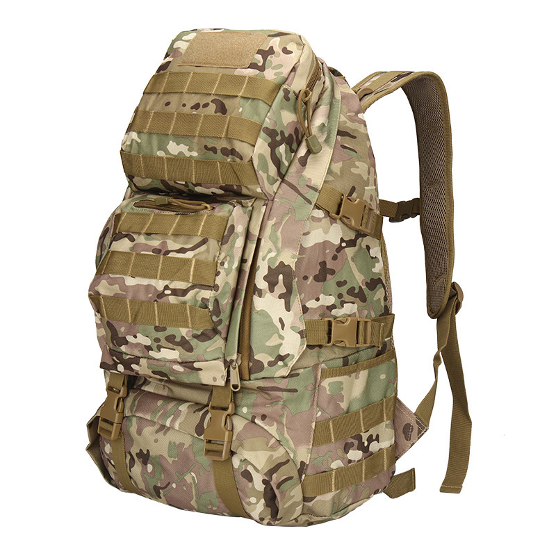Okali nuevo montañismo bolsa al aire libre mochila de marcha camuflada de gran capacidad militar fan mochila al aire libre impermeable en stock