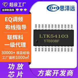 联辉科LTK54103 异步电感式升压  双声道音频功放放大器芯片ic