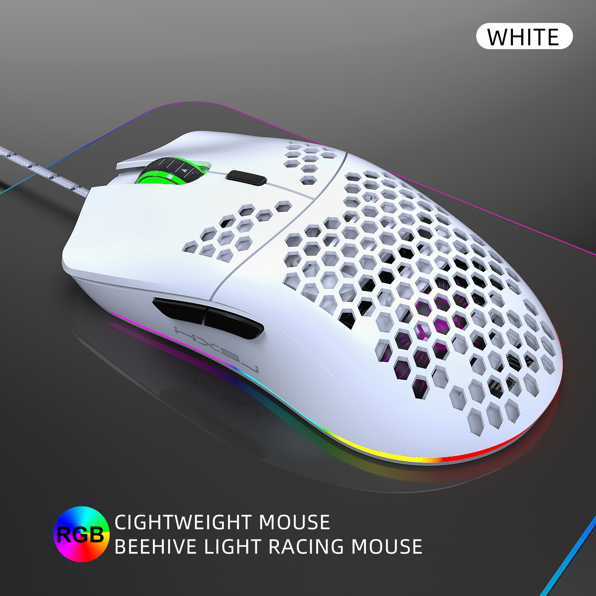 Wired Gaming Mouse With Rgb Lighting And Programmable Buttons_voghion.com