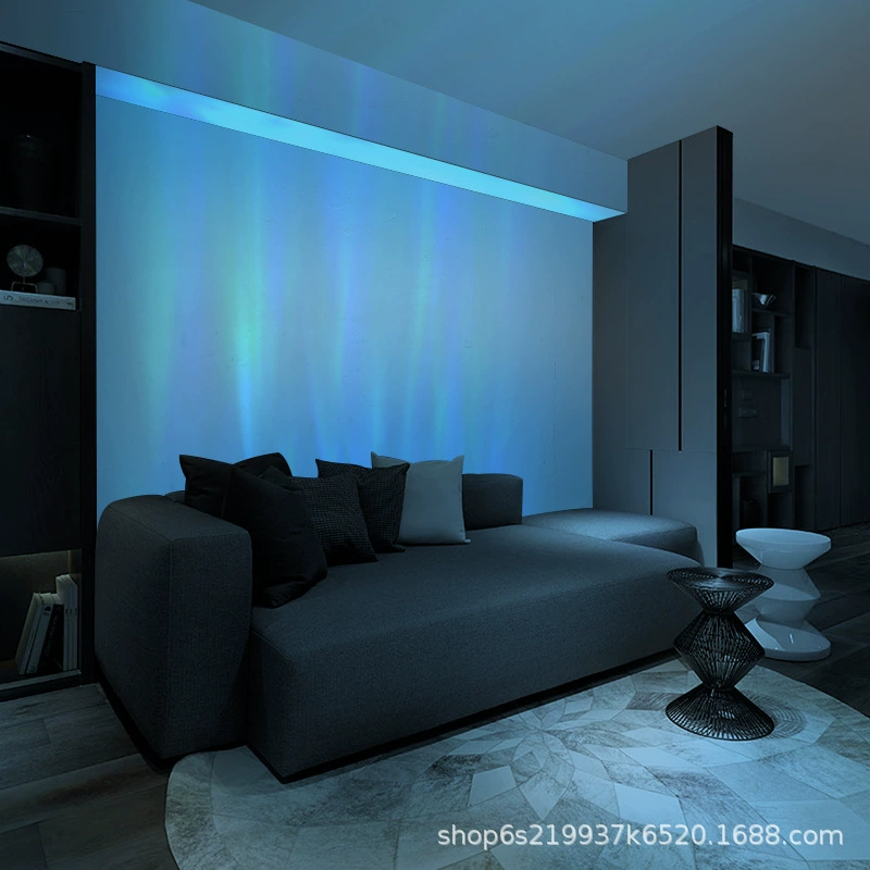 LED настенный проектор светильник, 3D динамическая подсветка стены, 83/100 см, моно+мультицвет, пульт+приложение