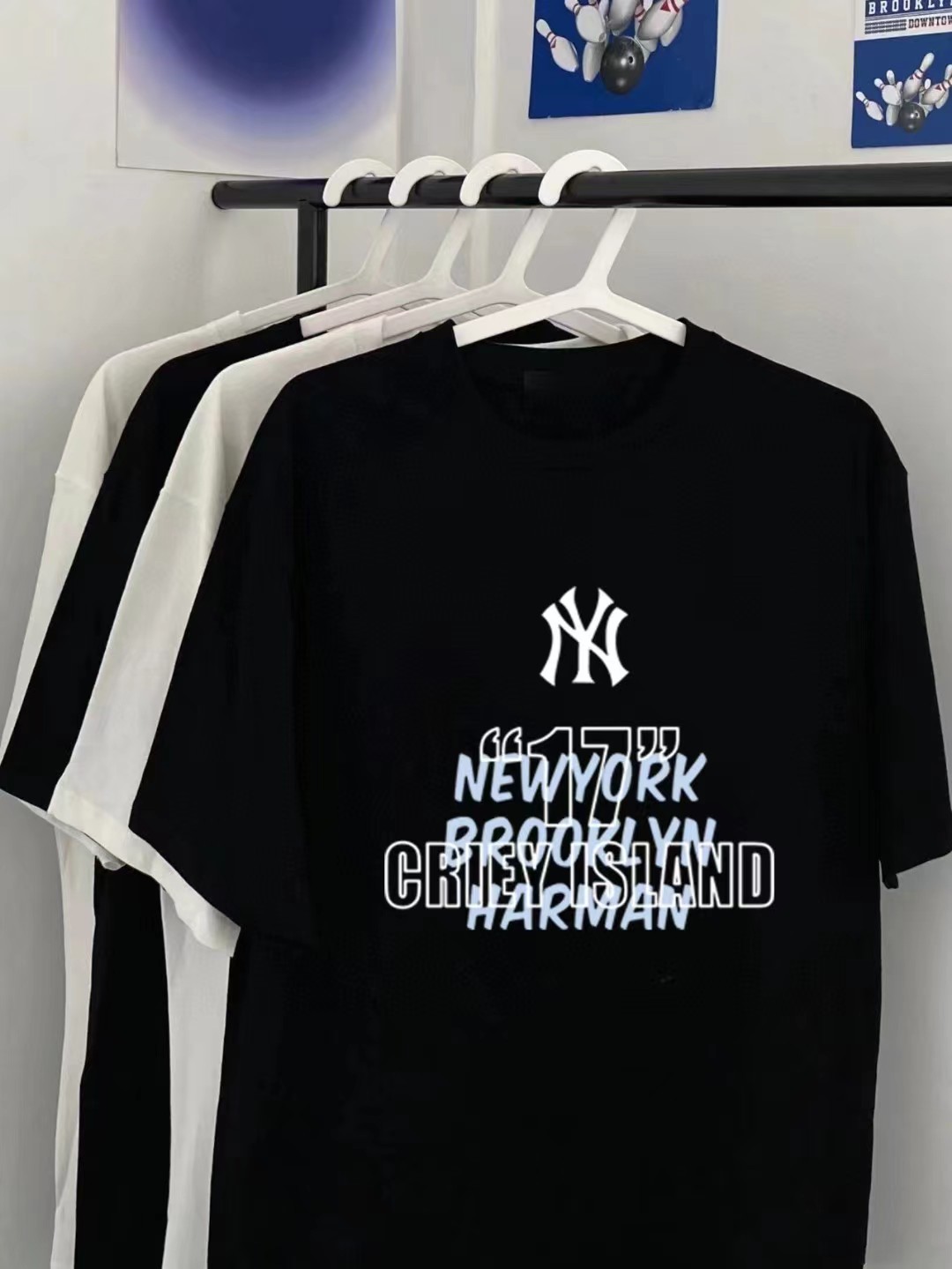 MLB/NY Yankees New Short-sleeved T-shirt Comfortable Breathable Casual Sports Loafed Version