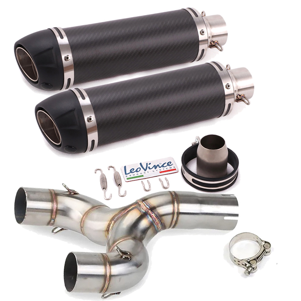 Motorcycle modified exhaust pipe fried street double exhaust Benali Huanglong 600/TNT600/BJ600 lossless
